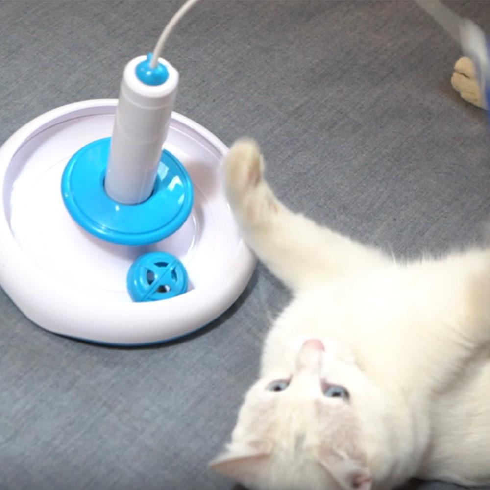 Jouet Electronique avec Plumes pour Chat