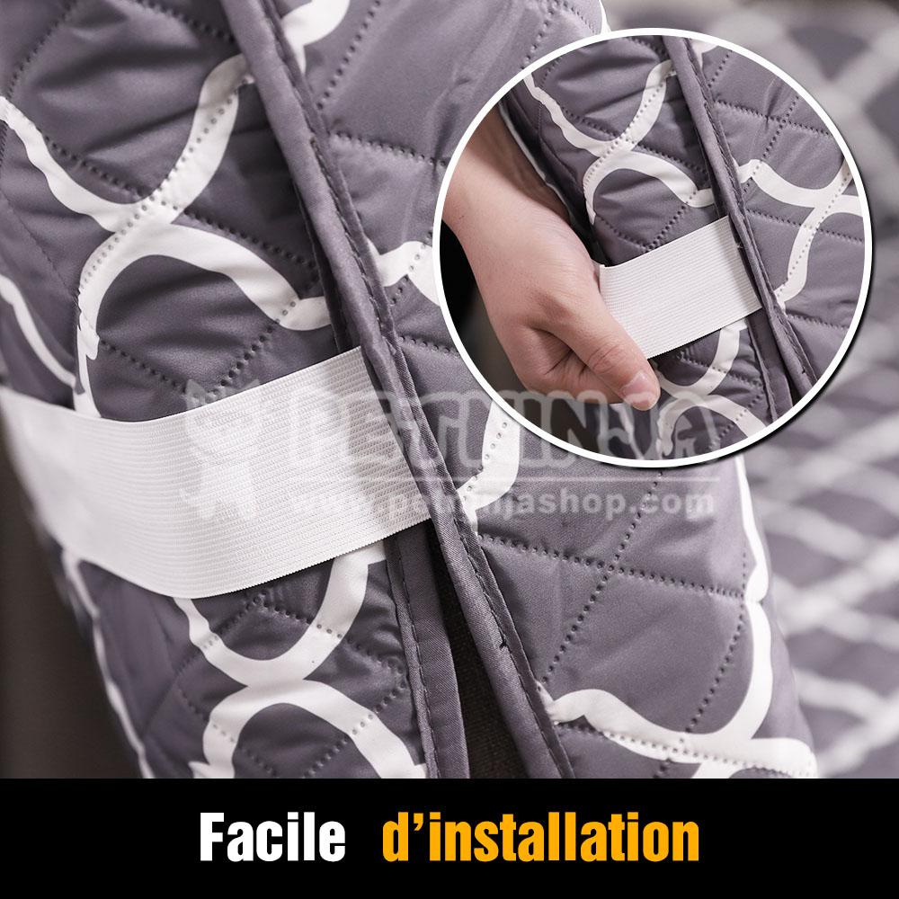 Protection de Canapé 2/3 Places, Réversible Anti-dérapant pour Animaux de Compagnie