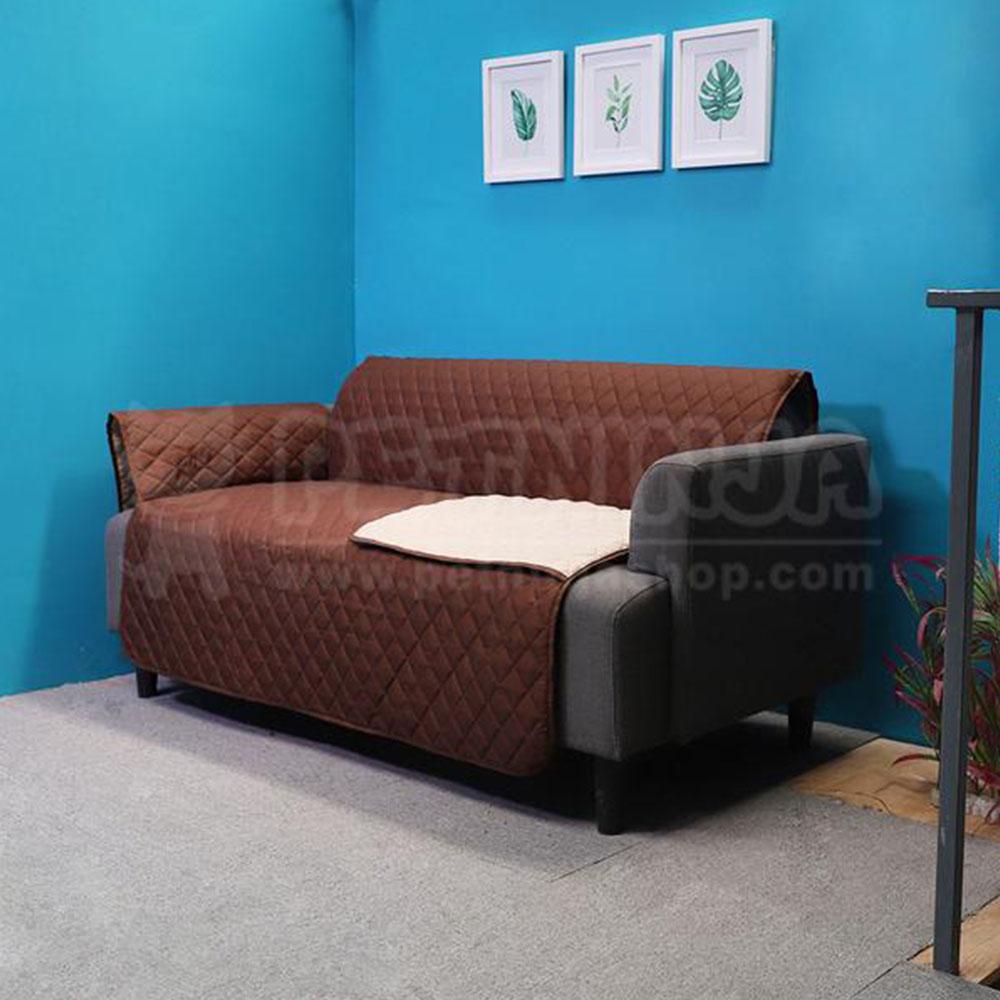 Protection de Canapé 2/3 Places, Réversible Anti-dérapant pour Animaux de Compagnie