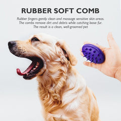 Ultra Souple Brosse de toilettage en Silicone pour Animaux