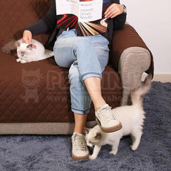 Protection de Canapé 2/3 Places, Réversible Anti-dérapant pour Animaux de Compagnie