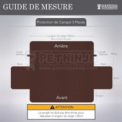 Protection de Canapé 2/3 Places, Réversible Anti-dérapant pour Animaux de Compagnie
