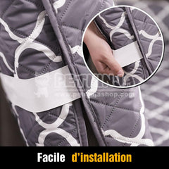 Protection de Canapé 2/3 Places, Réversible Anti-dérapant pour Animaux de Compagnie