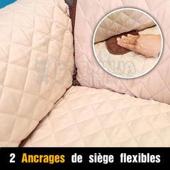 Protection de Canapé 2/3 Places, Réversible Anti-dérapant pour Animaux de Compagnie